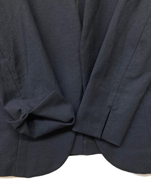 Spick and Span（スピック＆スパン）Spick and Span (スピックアンドスパン) リネンライクノーカラージャケット ネイビー サイズ:38の古着・服飾アイテム