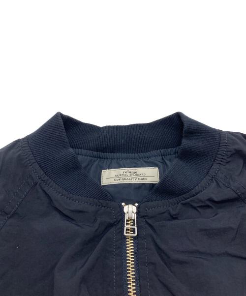 JOURNAL STANDARD relume（ジャーナルスタンダード レリューム）JOURNAL STANDARD relume (ジャーナルスタンダード レリューム) 24SS ウォッシャブルナイロンタッサーMA-1 ネイビー サイズ:Fの古着・服飾アイテム