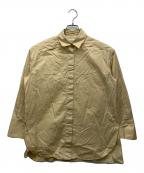 DEPAREILLEデパリエ）の古着「サイドスリットシャツ」｜ベージュ