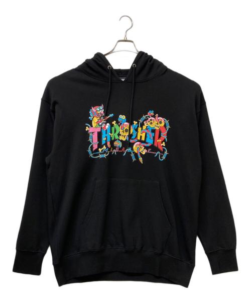 THRASHER（スラッシャー）THRASHER (スラッシャー) プルオーバーパーカー ブラック サイズ:3Lの古着・服飾アイテム