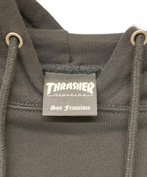 THRASHER（スラッシャー）THRASHER (スラッシャー) プルオーバーパーカー ブラック サイズ:3Lの古着・服飾アイテム