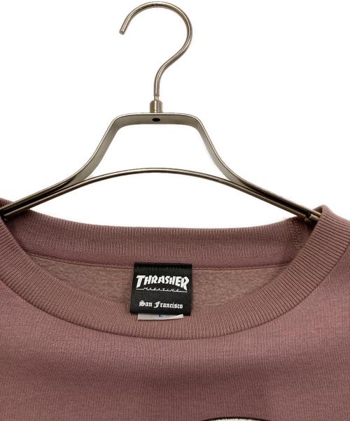 THRASHER（スラッシャー）THRASHER (スラッシャー) クルーネックスウェット パープル サイズ:SIZE Lの古着・服飾アイテム