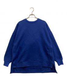ENFOLD（エンフォルド）の古着「ダンボールサイドベンツプルオーバー」｜ブルー