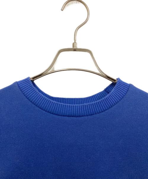 ENFOLD（エンフォルド）ENFOLD (エンフォルド) ダンボールサイドベンツプルオーバー ブルー サイズ:38の古着・服飾アイテム