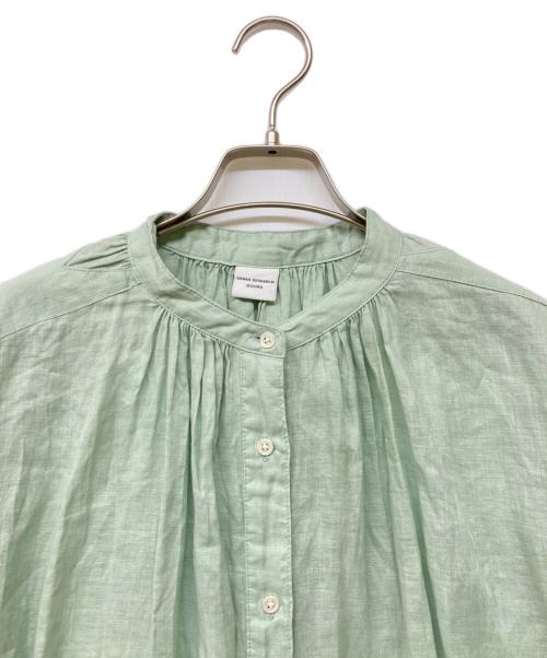 URBAN RESEARCH DOORS（アーバンリサーチドアーズ）URBAN RESEARCH DOORS (アーバンリサーチドアーズ) リネンギャザーワンピース グリーン サイズ:Sの古着・服飾アイテム