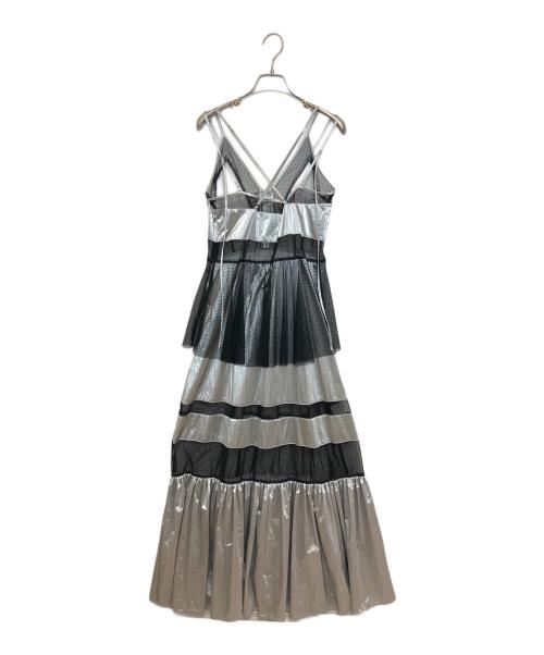 MAISON SPECIAL（メゾンスペシャル）MAISON SPECIAL (メゾンスペシャル) Dot Pattern Tulle One-piece Dress シルバー×ブラック サイズ:Freeの古着・服飾アイテム