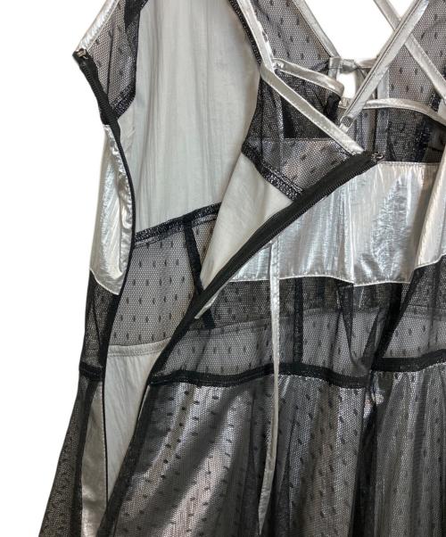 MAISON SPECIAL（メゾンスペシャル）MAISON SPECIAL (メゾンスペシャル) Dot Pattern Tulle One-piece Dress シルバー×ブラック サイズ:Freeの古着・服飾アイテム