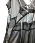 中古・古着 MAISON SPECIAL (メゾンスペシャル) Dot Pattern Tulle One-piece Dress シルバー×ブラック サイズ:Free：20000円