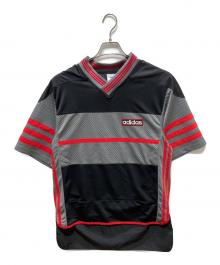 adidas（アディダス）の古着「ADIBREAK JERSEY」｜ブラック×グレー