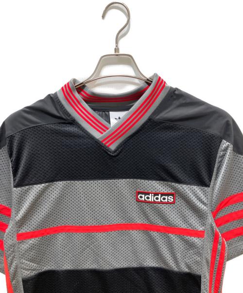 adidas（アディダス）adidas (アディダス) ADIBREAK JERSEY ブラック×グレー サイズ:Ⅼの古着・服飾アイテム