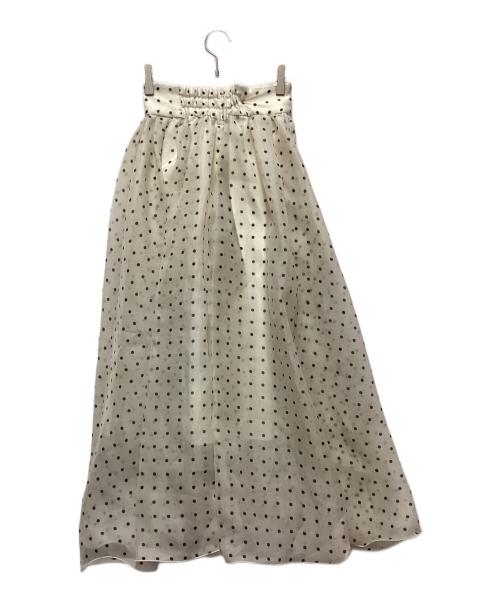 Snidel（スナイデル）Snidel (スナイデル) オーガンジーボリュームスカート アイボリー サイズ:1の古着・服飾アイテム