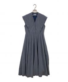 CELFORD（セルフォード）の古着「サーキュラーエンブロイダリーワンピース」｜ネイビー