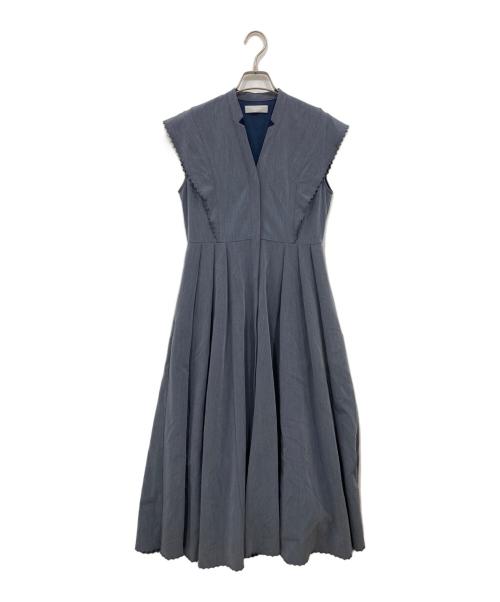 CELFORD（セルフォード）CELFORD (セルフォード) サーキュラーエンブロイダリーワンピース ネイビー サイズ:36の古着・服飾アイテム