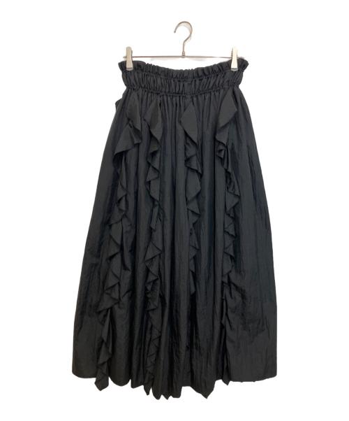 COEL（コエル）COEL (コエル) フリルサス付きスカート ブラック サイズ:36の古着・服飾アイテム