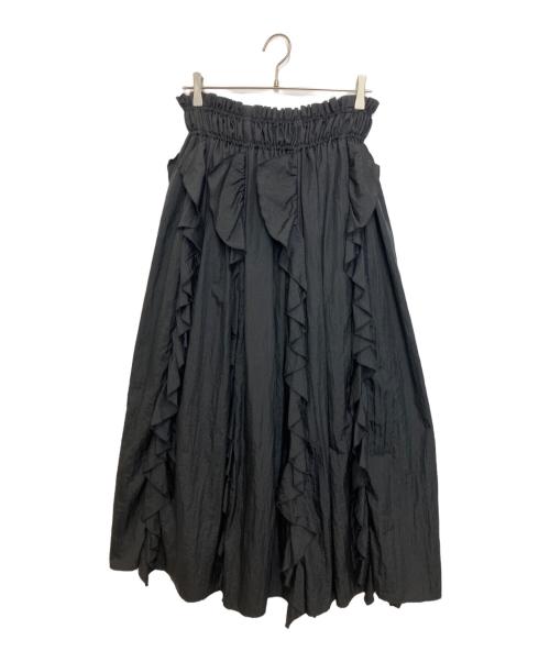 COEL（コエル）COEL (コエル) フリルサス付きスカート ブラック サイズ:36の古着・服飾アイテム