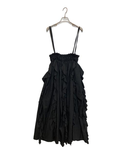 COEL（コエル）COEL (コエル) フリルサス付きスカート ブラック サイズ:36の古着・服飾アイテム