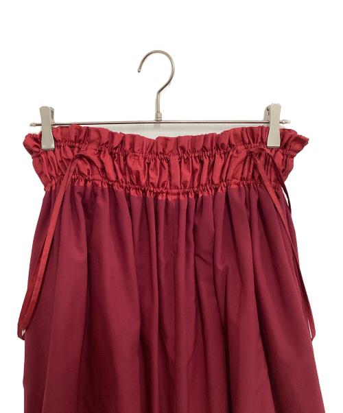 COEL（コエル）COEL (コエル) フリルサス付きスカート レッド サイズ:36の古着・服飾アイテム