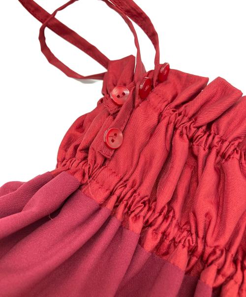 COEL（コエル）COEL (コエル) フリルサス付きスカート レッド サイズ:36の古着・服飾アイテム