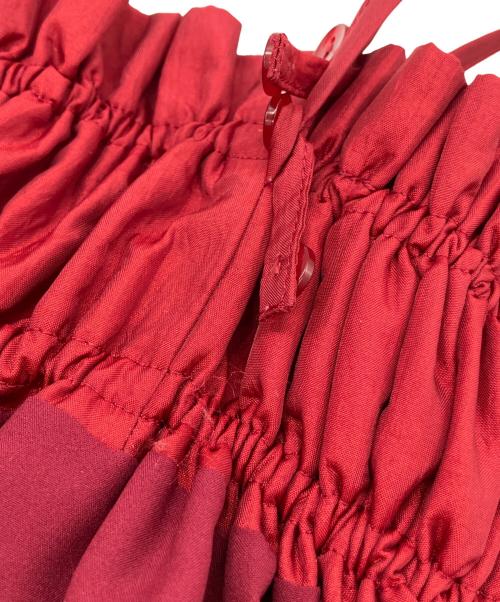 COEL（コエル）COEL (コエル) フリルサス付きスカート レッド サイズ:36の古着・服飾アイテム