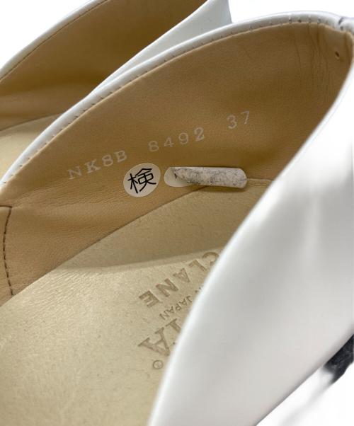 HARUTA（ハルタ）HARUTA (ハルタ) CLANE (クラネ) フラットシューズ ホワイト サイズ:37の古着・服飾アイテム