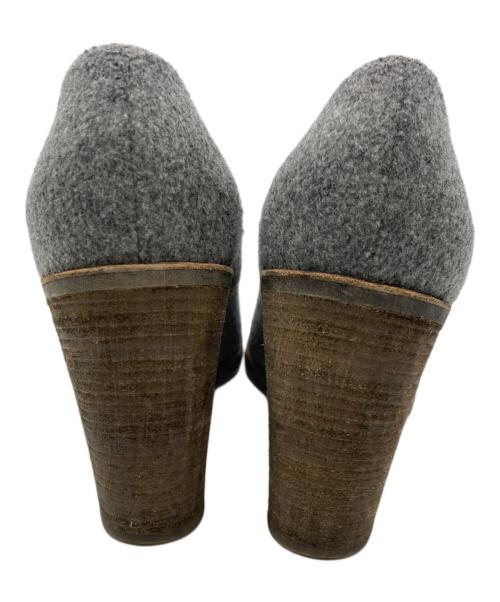 MM6 Maison Margiela（エムエムシックスメゾンマルジェラ）MM6 Maison Margiela (エムエムシックスメゾンマルジェラ) ラウンドトゥパンプス グレー サイズ:37の古着・服飾アイテム