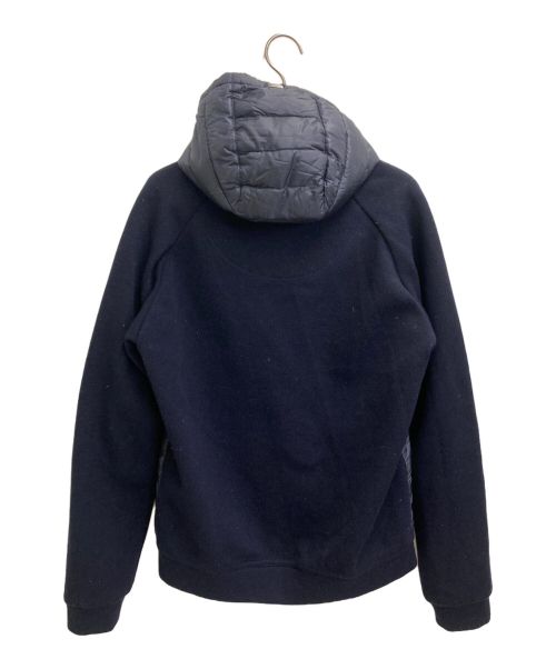 HERNO（ヘルノ）HERNO (ヘルノ) ライトダウン×ニット フーデッドブルゾン ネイビー サイズ:50の古着・服飾アイテム