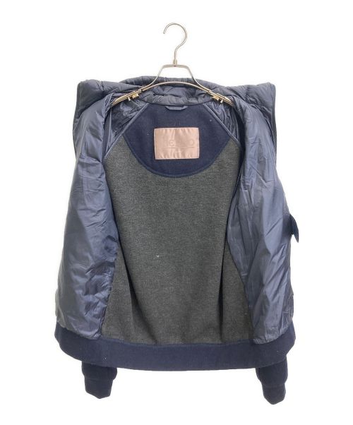 HERNO（ヘルノ）HERNO (ヘルノ) ライトダウン×ニット フーデッドブルゾン ネイビー サイズ:50の古着・服飾アイテム