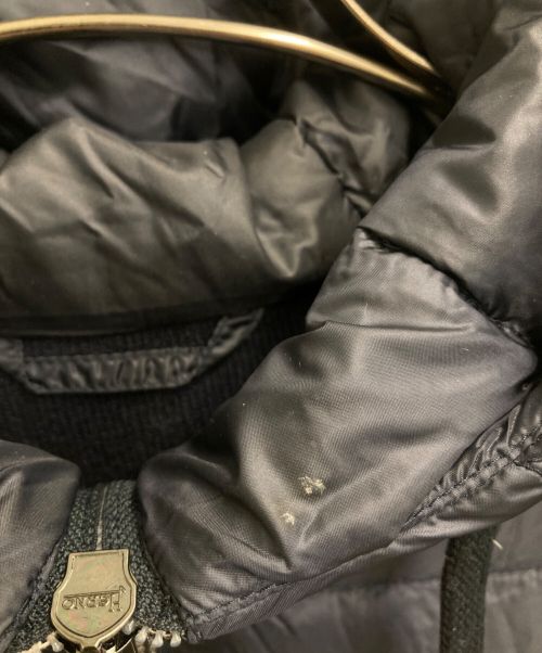 HERNO（ヘルノ）HERNO (ヘルノ) ライトダウン×ニット フーデッドブルゾン ネイビー サイズ:50の古着・服飾アイテム