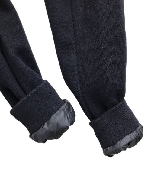 HERNO（ヘルノ）HERNO (ヘルノ) ライトダウン×ニット フーデッドブルゾン ネイビー サイズ:50の古着・服飾アイテム