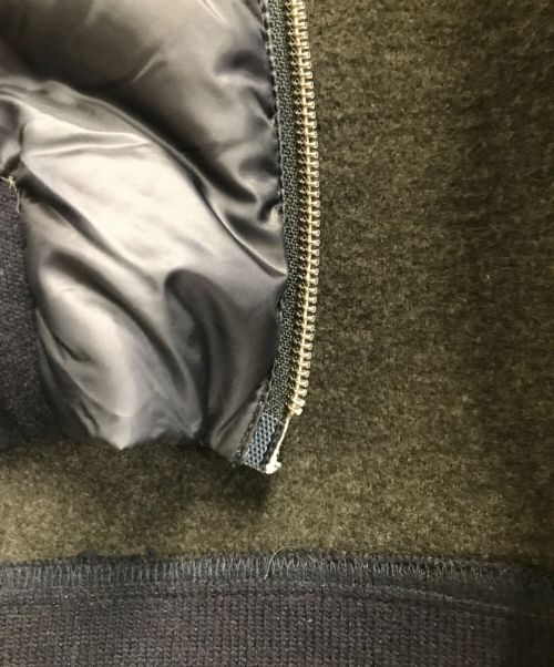 HERNO（ヘルノ）HERNO (ヘルノ) ライトダウン×ニット フーデッドブルゾン ネイビー サイズ:50の古着・服飾アイテム