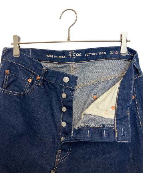 45R（フォーティファイブ・アール）45R (フォーティファイブ・アール) 藍染めの空比古比女デニムパンツ インディゴ サイズ:81cm(W32)の古着・服飾アイテム