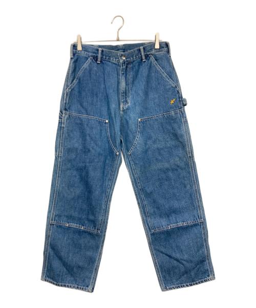 A BATHING APE（ア ベイシング エイプ）A BATHING APE (ア ベイシング エイプ) ペインターパンツ インディゴ サイズ:Mの古着・服飾アイテム
