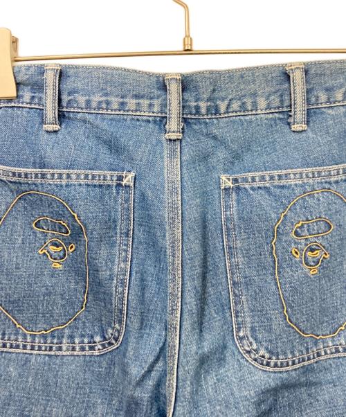 A BATHING APE（ア ベイシング エイプ）A BATHING APE (ア ベイシング エイプ) ペインターパンツ インディゴ サイズ:Mの古着・服飾アイテム