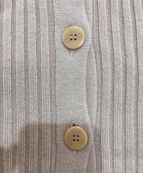 CELINE（セリーヌ）CELINE (セリーヌ) ウールカシミヤフードロングカーディガン ピンク サイズ:42の古着・服飾アイテム