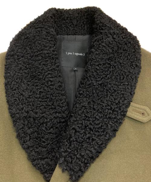 1piu1uguale3（ウノピュウノウグァーレトレ）1piu1uguale3 (ウノピュウノウグァーレトレ) SHAWL ROPE COAT　MRC068 カーキ サイズ:3の古着・服飾アイテム