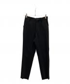 SOEJUソージュ）の古着「センタープレスパンツ」｜ブラック