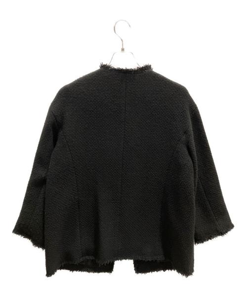 journal standard L'essage（ジャーナルスタンダード レサージュ）journal standard L'essage (ジャーナルスタンダード レサージュ) GIOLICAツイード BIGジャケット ブラック サイズ:フリーの古着・服飾アイテム