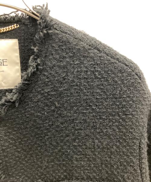 journal standard L'essage（ジャーナルスタンダード レサージュ）journal standard L'essage (ジャーナルスタンダード レサージュ) GIOLICAツイード BIGジャケット ブラック サイズ:フリーの古着・服飾アイテム