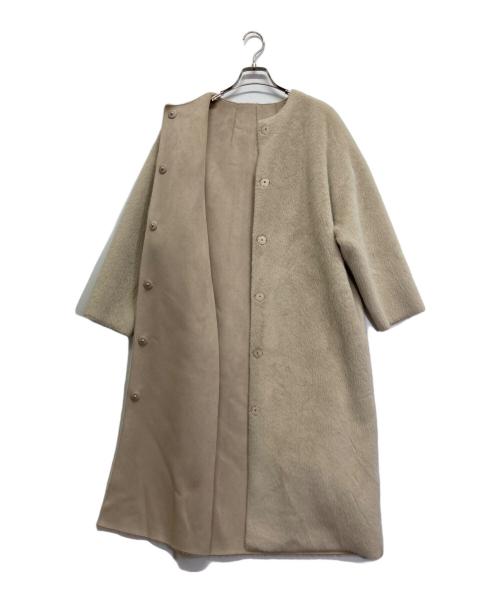 HER LIP TO（ハーリップトゥ）HER LIP TO (ハーリップトゥ) Faux Fur Reversible Coat ベージュ サイズ:Sの古着・服飾アイテム