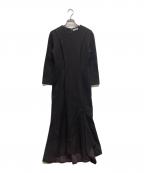 L'Orロル）の古着「長袖ワンピース」｜ダークブラウン