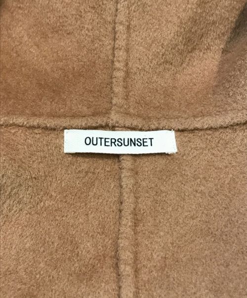 outersunset（アウターサンセット）OUTERSUNSET (アウターサンセット) フード付きガウンコート キャメル サイズ:Mの古着・服飾アイテム