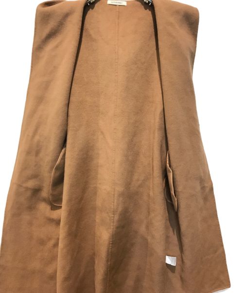 outersunset（アウターサンセット）OUTERSUNSET (アウターサンセット) フード付きガウンコート キャメル サイズ:Mの古着・服飾アイテム