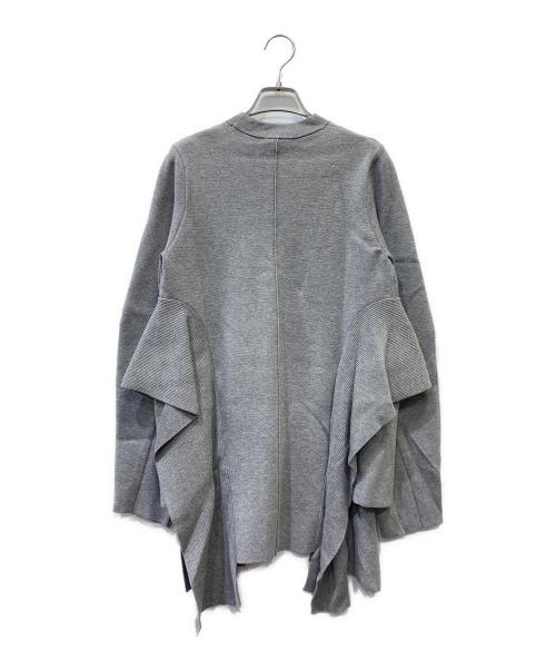 UN3D.（アンスリード）UN3D. (アンスリード) コクーンスリーブデザインニット グレー サイズ:Fの古着・服飾アイテム