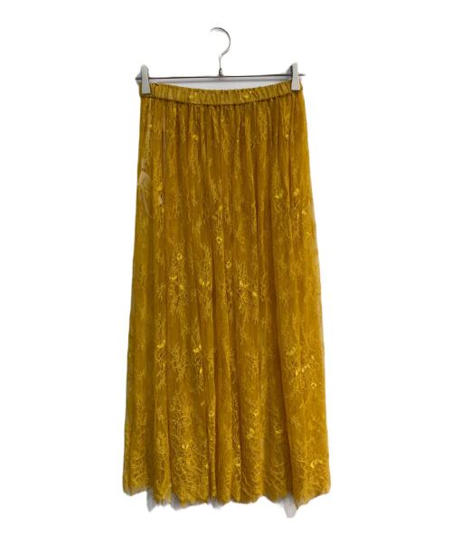 Mila Owen（ミラオーウェン）Mila Owen (ミラオーウェン) ニットプルオーバー×レーススカートコーデSET オレンジ サイズ:Freeの古着・服飾アイテム