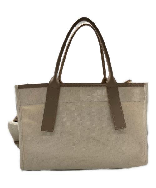 HER LIP TO（ハーリップトゥ）HER LIP TO (ハーリップトゥ) Trois Logo Basic トートバッグ ベージュの古着・服飾アイテム