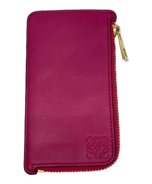 LOEWE（ロエベ）LOEWE (ロエベ) コインカードホルダー ピンクの古着・服飾アイテム