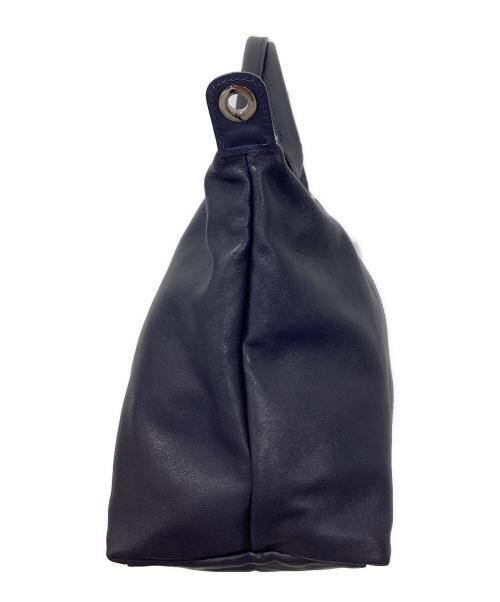 LONGCHAMP（ロンシャン）LONGCHAMP (ロンシャン) ル プリアージュ キュイール 2WAYレザーバッグ ネイビーの古着・服飾アイテム