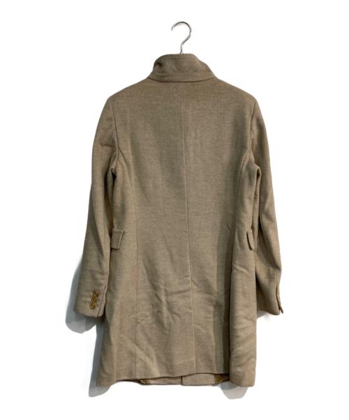 Max Mara Studio（マックスマーラ ストゥディオ）MAX MARA STUDIO (マックスマーラ ストゥディオ) ウールスタンドカラーコート ベージュ サイズ:Ｊ42の古着・服飾アイテム