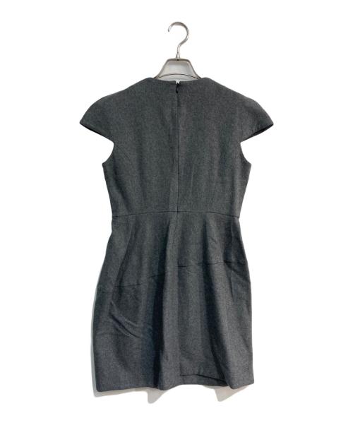 YOKO CHAN（ヨーコチャン）YOKO CHAN (ヨーコチャン) cap sleeve balloon dress　YCD-318-409 グレー サイズ:40の古着・服飾アイテム