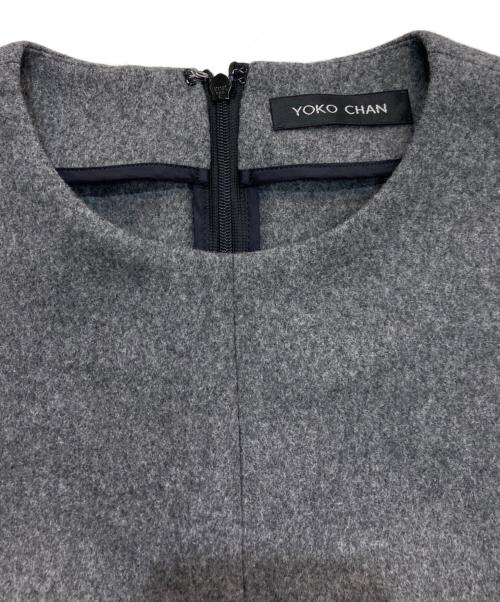 YOKO CHAN（ヨーコチャン）YOKO CHAN (ヨーコチャン) cap sleeve balloon dress　YCD-318-409 グレー サイズ:40の古着・服飾アイテム